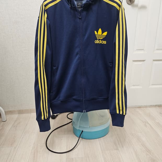 (105)XL☆초대장급☆아디다스 파이어버드 플락 [네이비옐로우] 후드져지