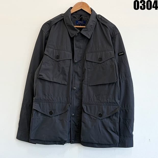 폴로 랄프로렌 필드 자켓 XL 0304 지퍼 뒷판 사진참고 