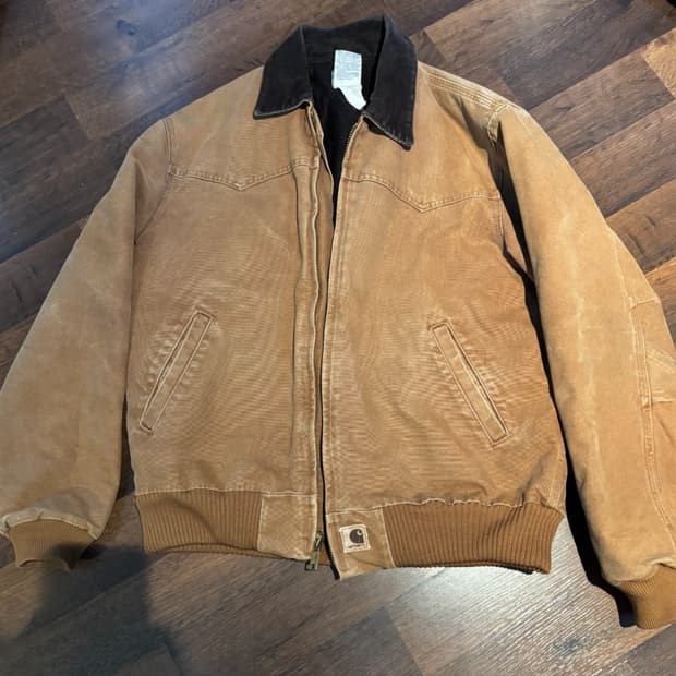 칼하트 J14 디트로이트 자켓 브라운