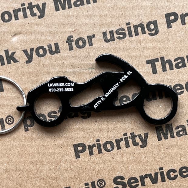 90s vtg Motorcycle Multi Tool Keyring