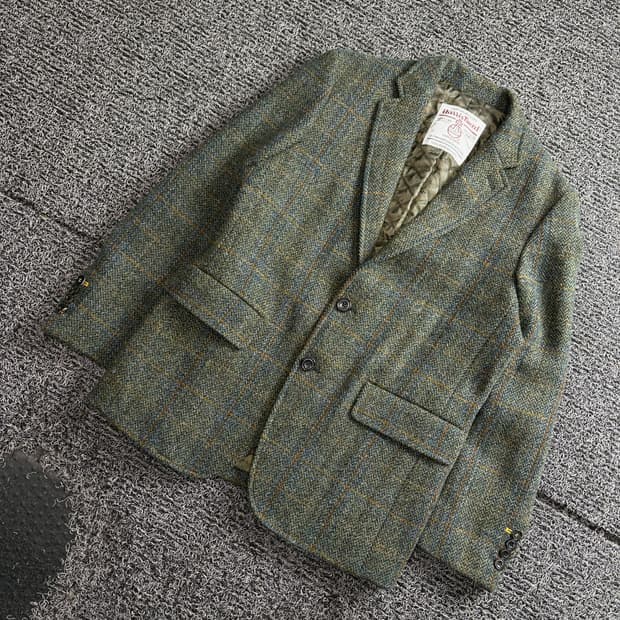 해지스 헤리스 트위드 울 블레이져 3918