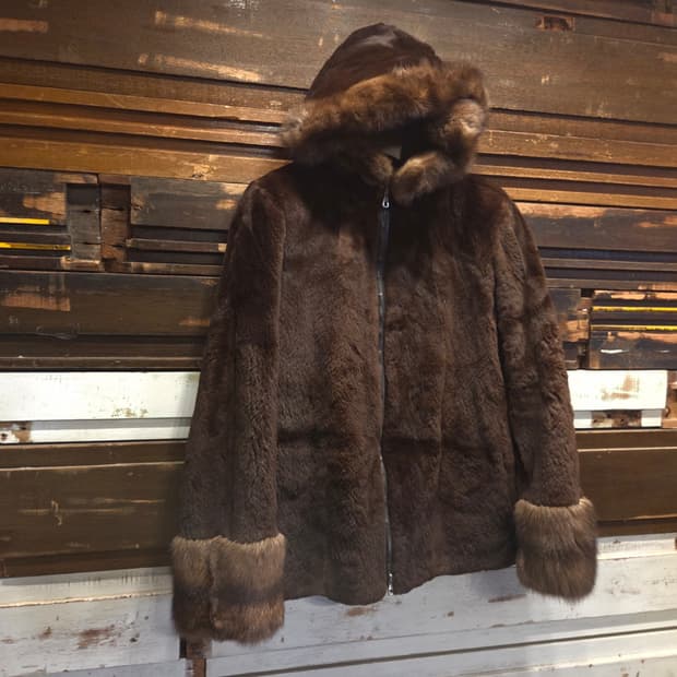 FABIO GAVAZZI 래빗 밍크 자켓