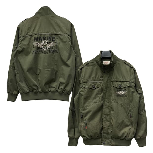 캠프5 밀리터리 MARINE 플라이트 항공 자켓 2XL