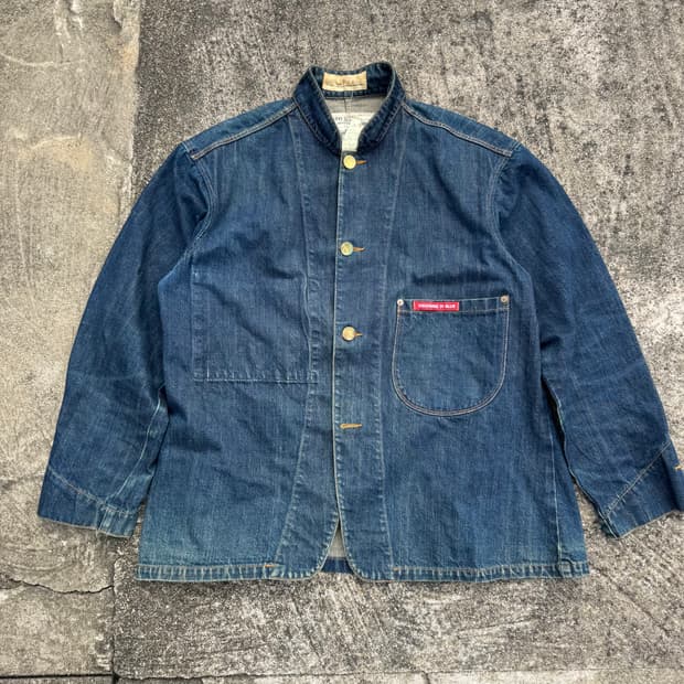 [M] Levis X Visionire 31 Blue 한정판 데님 자켓
