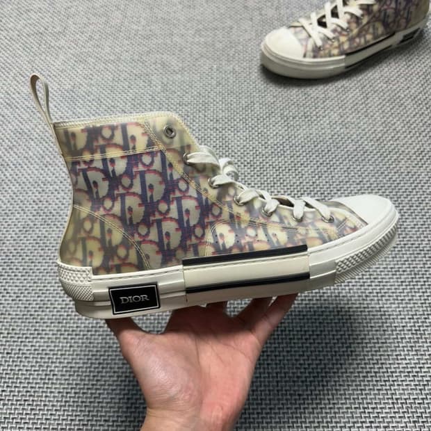 (한정판) 디올 오블리크 스니커즈 멀티 하이탑