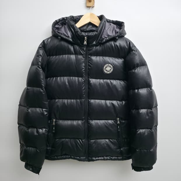 [L] 디키즈 블랙 후드 패딩