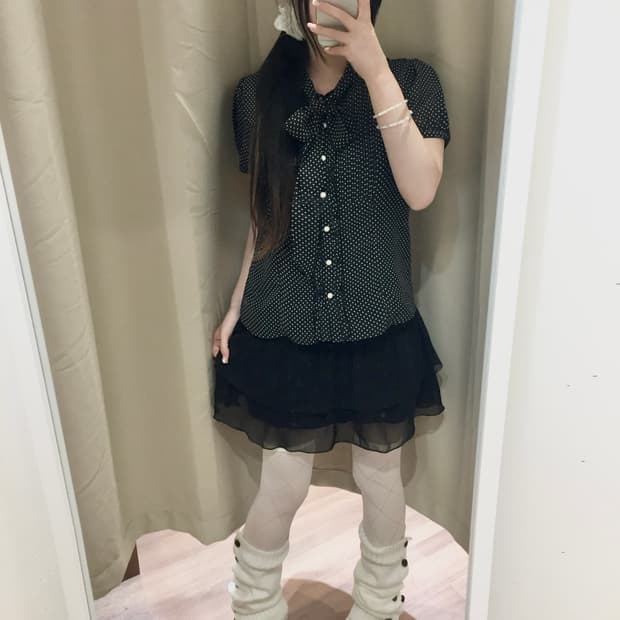 깜냥이 로걀 리본 블라우스 🐈⬛🎶