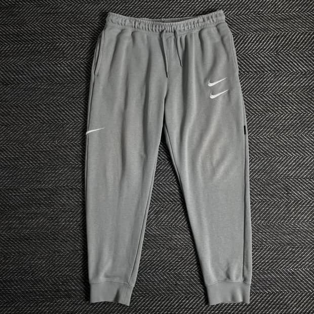 나이키 더블 스우시 그레이 스웻 팬츠o 2847