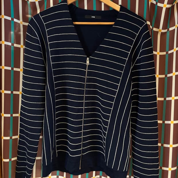 SYSTEM 스트라이프 집업 가디건