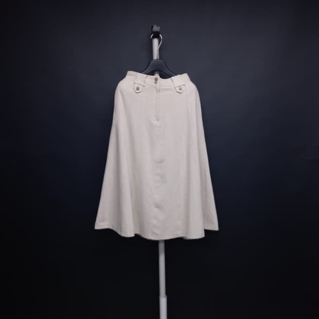 새 더 엣지 춘하추 와이드광폭 플레어 스커트 55