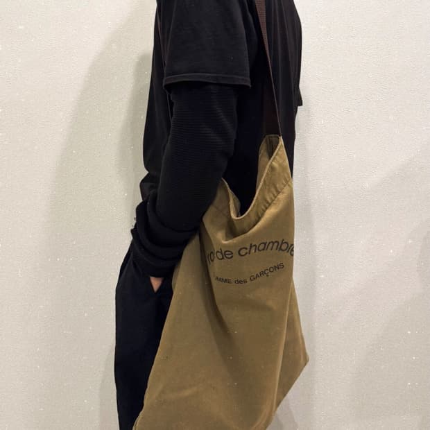 꼼데가르송 robe de chambre 로고 숄더백