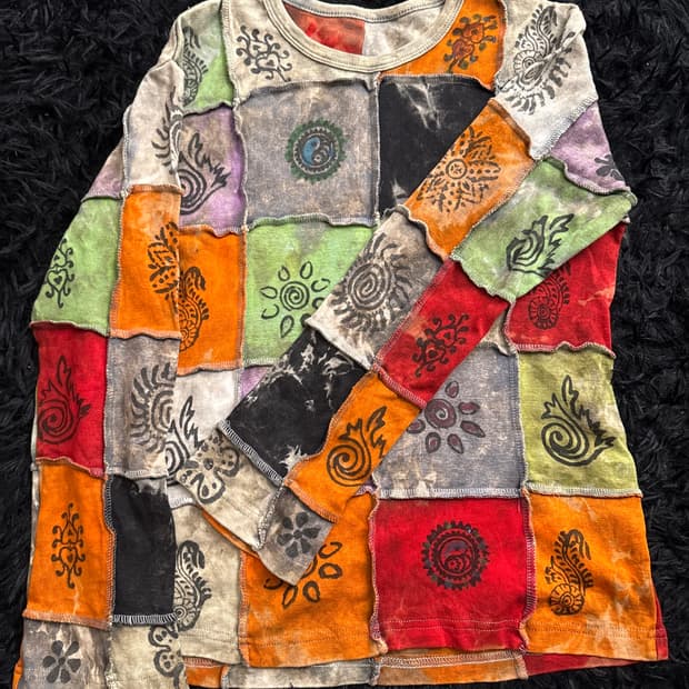 Vintage Y2k patchwork sleeve