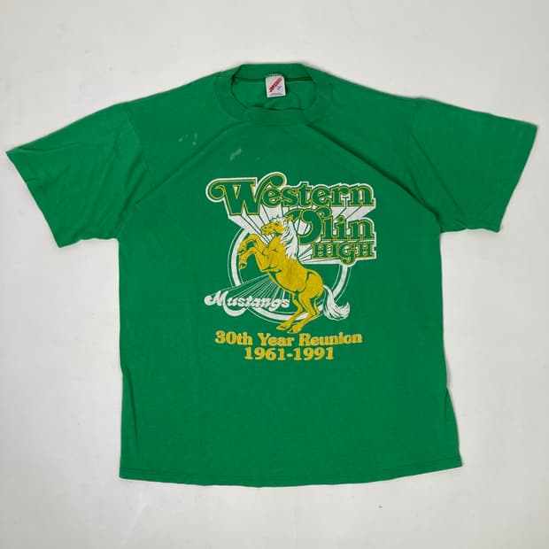 90s Single/Double Stitched Tee (green)