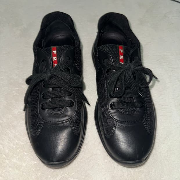 PRADA BIKER SNEAKERS BLACK