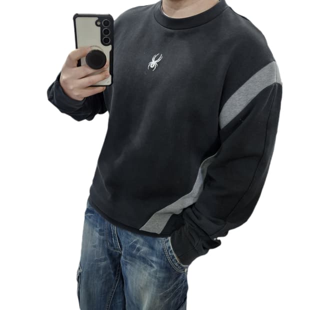 L 100) 스파이더 기모 기능성 맨투맨