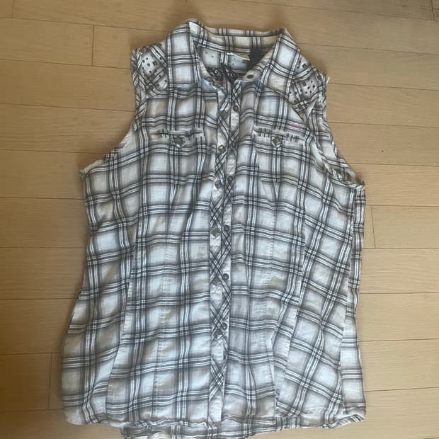 HarleyDavidson Sleeveless Check Shirt 