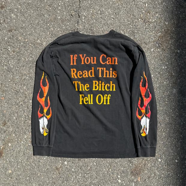 🇺🇸 90s Eagle Flame Biker Long Sleeve