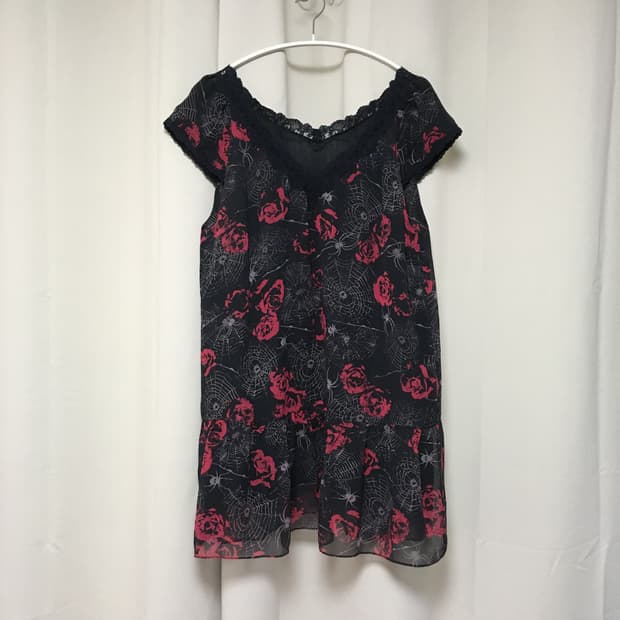 히스테릭글래머 rose spider tunic 원피스