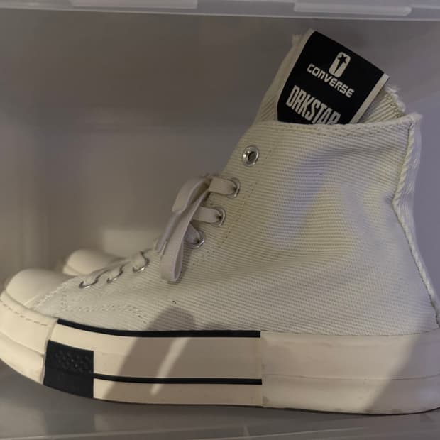 270 릭오웬스 컨버스 다크스타 다크쉐도우 화이트