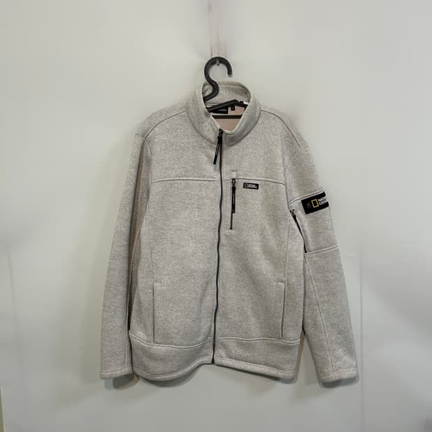 내셔널지오그래픽 남성 기모 니트 풀집업 105