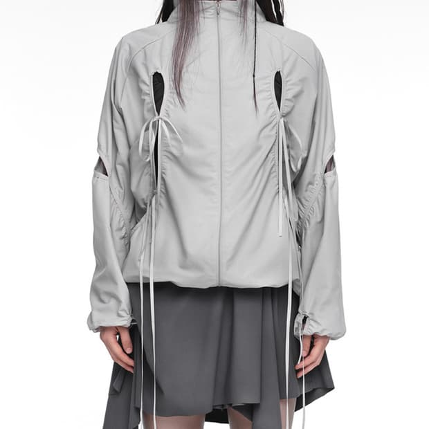 NACHE Cut-out Wind Breaker 라이트 그레이