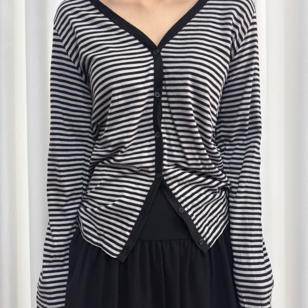 stripe cardigan