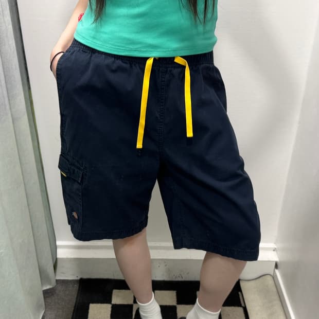 딕키즈 밴딩 반바지 네이비