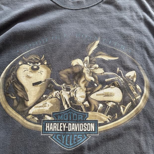 할리데이비슨 x 루니툰즈 태즈&코요테 티셔츠 - 2XL