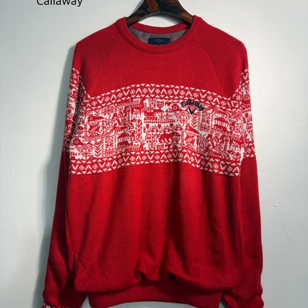 [M] callaway 캘러웨이 크리스마스 노르딕 니트 M