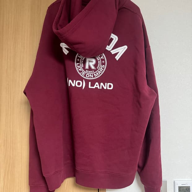 라프시몬스 AW20 네바다 후드티 버건디