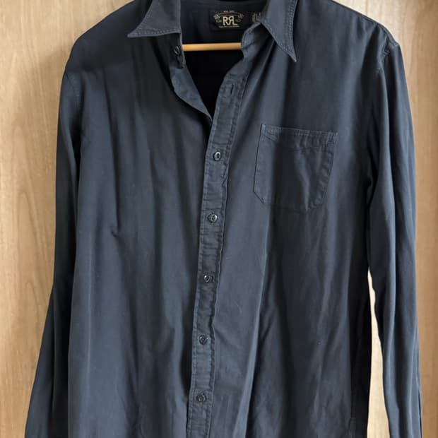 더블알엘(RRL) 블랙 코튼 셔츠 L사이즈