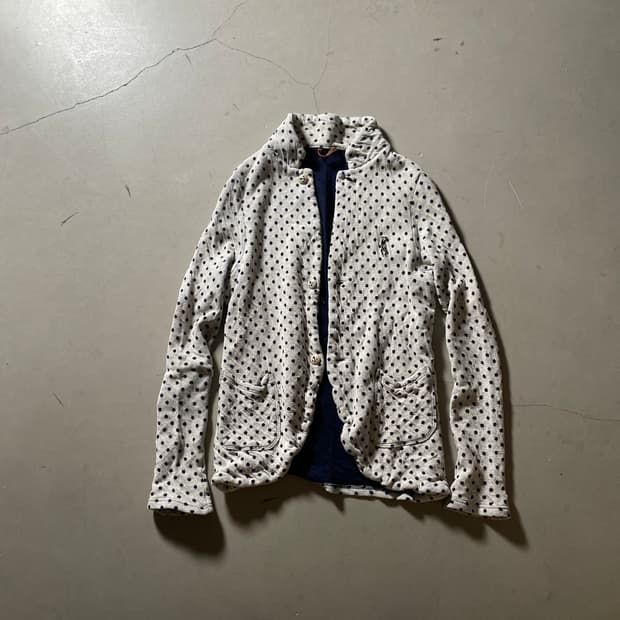Kapital Polka Dot Cotton Cardigan