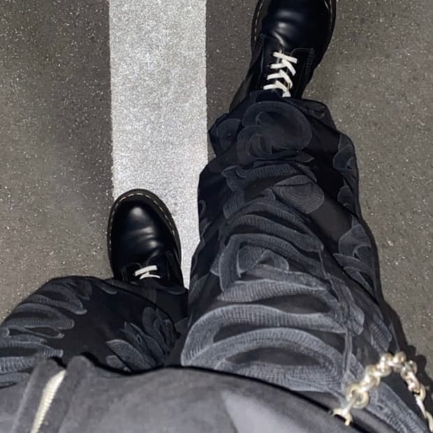 히스테릭글래머 스네이크 팬츠