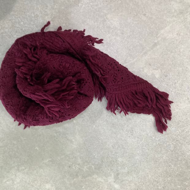 이세이미야케 IS wool100% 사각 숄/목도리