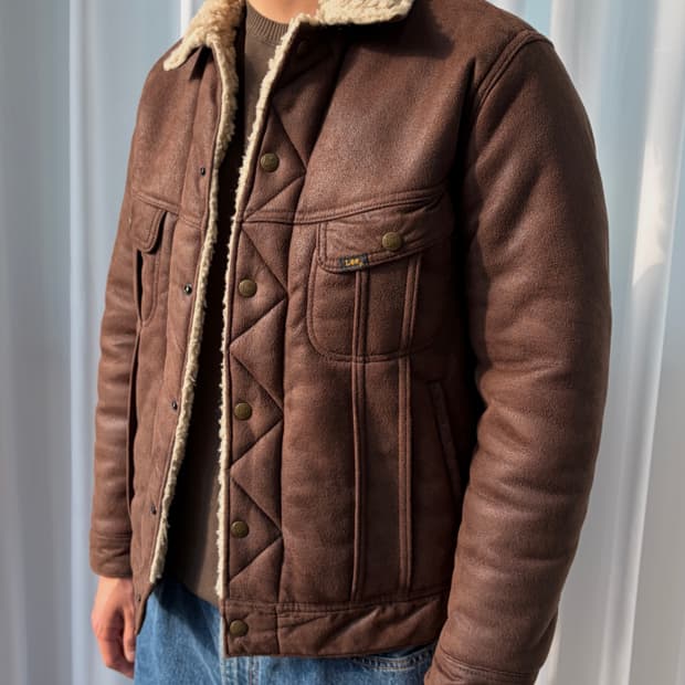 [M]Lee 스톰라이더 스웨이드 쉐르파 자켓