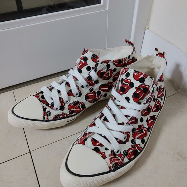 꼼데가르송 옴므 롤링스톤즈,도트 패턴 슈즈