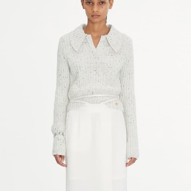 렉토 리사이클링 에코 크롭 니트 xs 판매해요