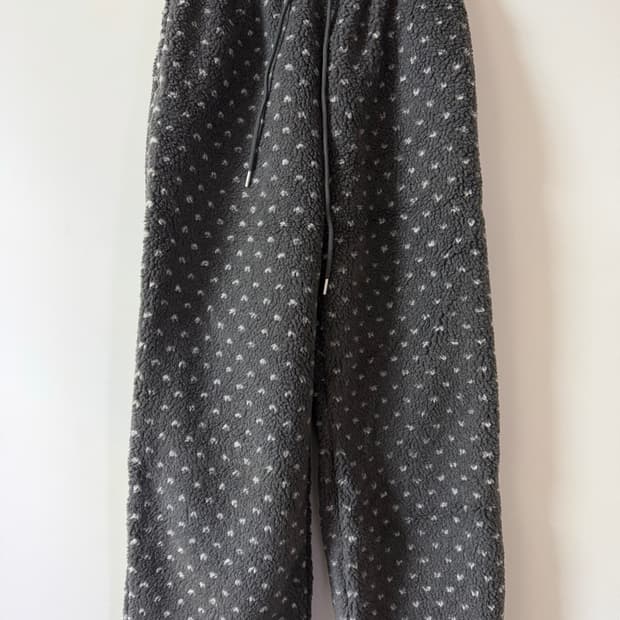 새상품 여자 도트 뽀글이 팬츠