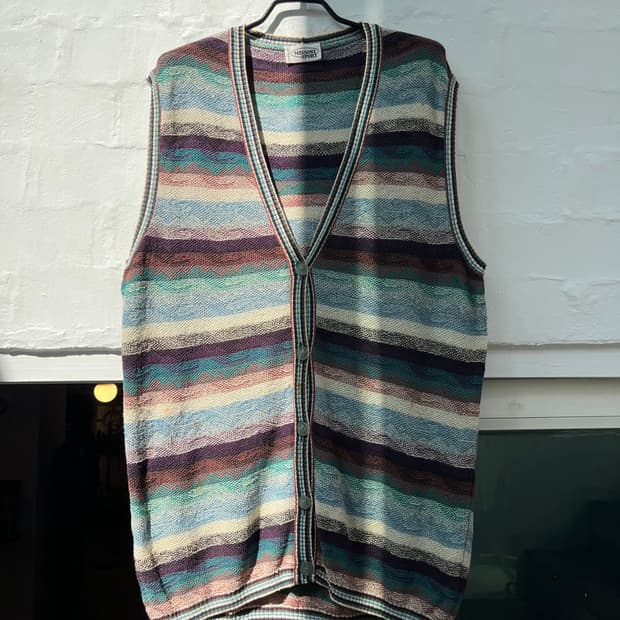 Missoni 스트라이프 니트 조끼 베스트 40