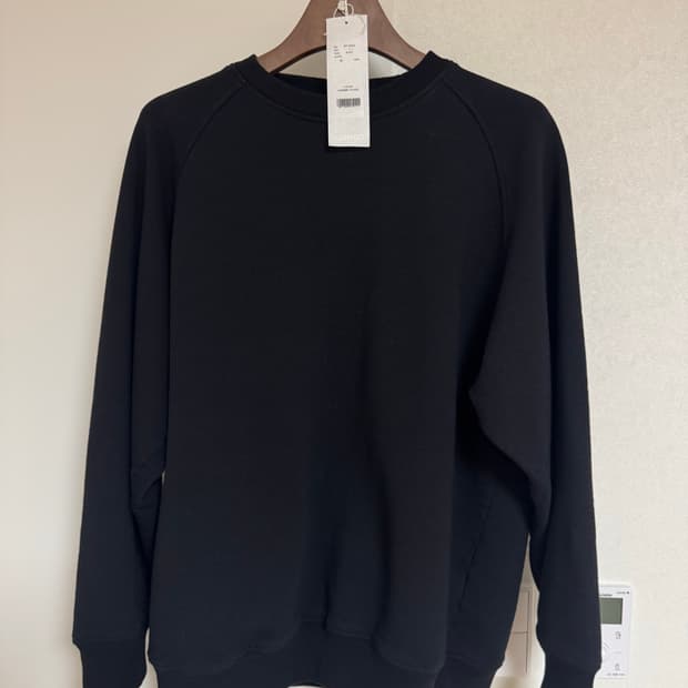 25SS 코모리 스웻 크루넥 블랙 3사이즈