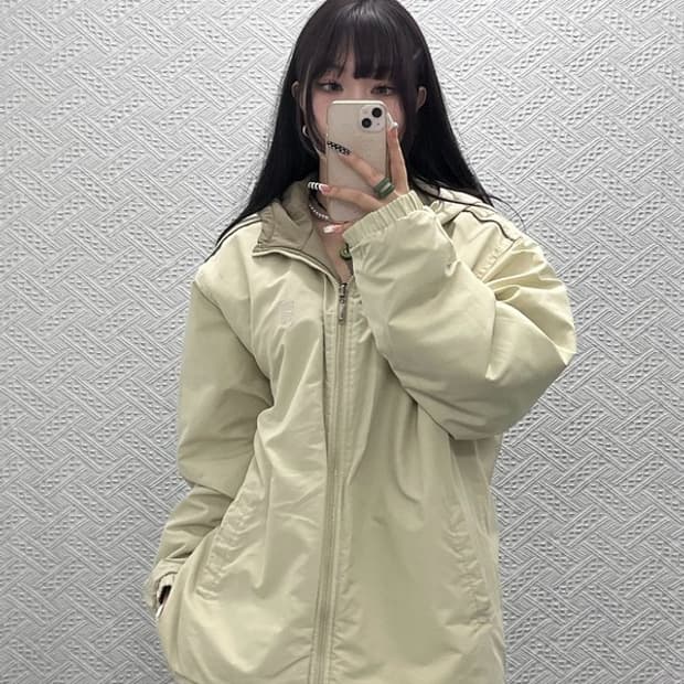 나이키 해리티지 스우시 리버시블 오트밀카키 점퍼 자켓 XL C10675