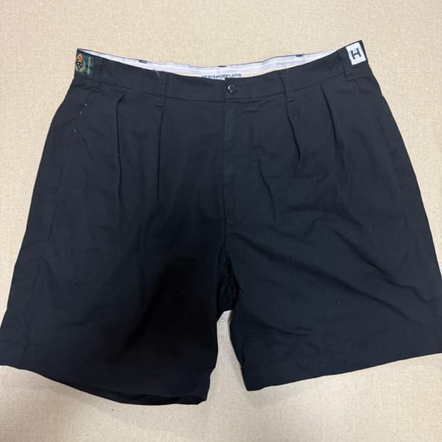 헤리티지플로스 쇼츠, L, 블랙