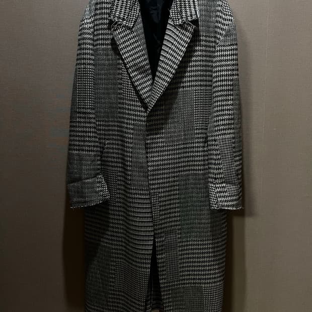 요지야마모토 Y's 언밸런스 체크 패턴 코트 2