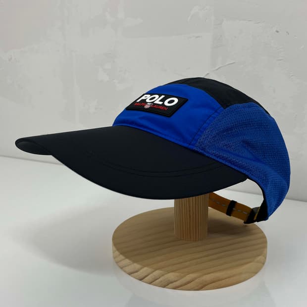 폴로 랄프로렌 블랙 로얄네이비 5패널 롱빌캡 볼캡 모자