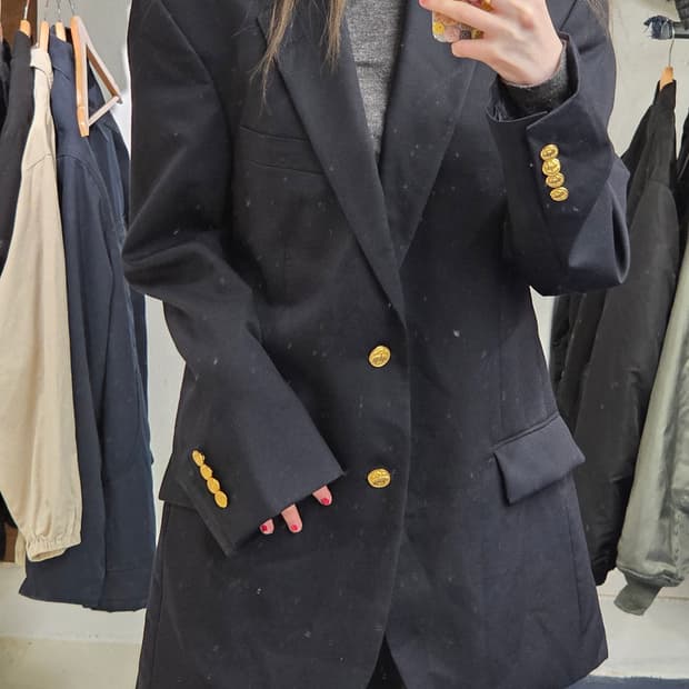BB 브룩스브라더스 금장 투버튼 블레이저