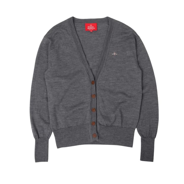 비비안웨스트우드 레드라벨 orb 울 가디건