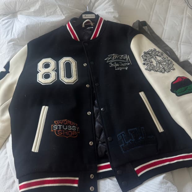 스투시 아워레가시 바시티자켓