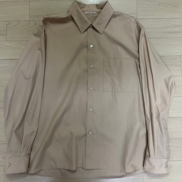 A00S01TN 오라리 워시드 핀스 트윌 셔츠 3사이즈