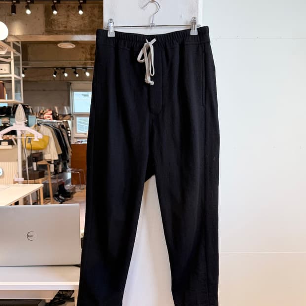 릭 오웬스 블랙 23fw 럭서 팬츠 