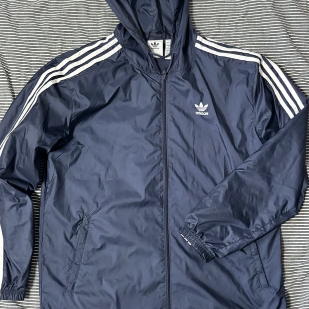 아디다스 3S 바람막이 후드 자켓